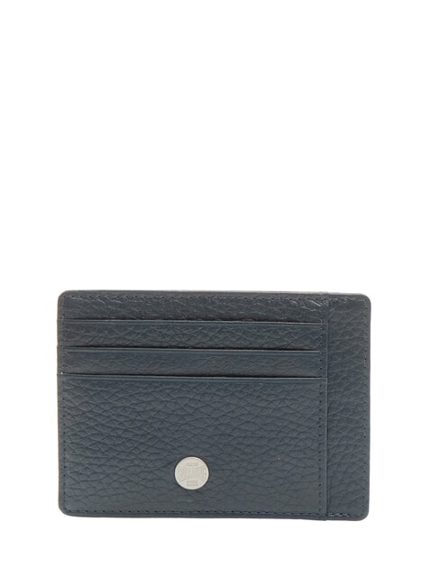 SPALDING SNAP  Portacard in pelle blu - Portafogli Uomo