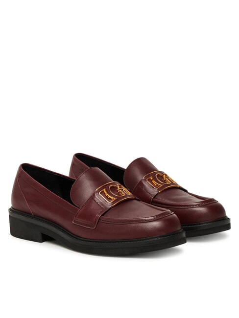 GUESS SHUTTLE3 Mocassino in pelle ROSSO - Scarpe Donna