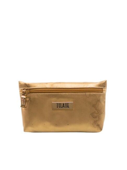 ALVIERO MARTINI PRIMA CLASSE GEO Bustina squadrata media oro scuro - Bustine & Necessaire