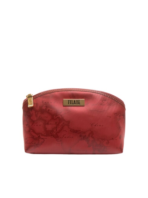 ALVIERO MARTINI PRIMA CLASSE GEO Bustina stondata piccola rosso lucido - Bustine & Necessaire
