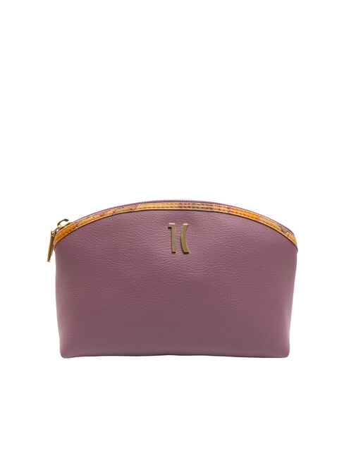ALVIERO MARTINI PRIMA CLASSE GEO Beauty stondato con logo malva - Beauty Case