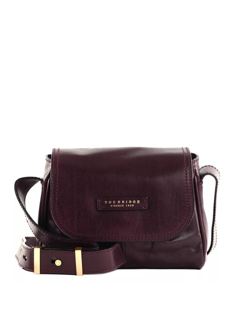 THE BRIDGE FLORA Mini Bag a tracolla, in pelle grape abb. oro - Borse Donna