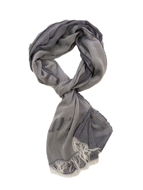 ALVIERO MARTINI PRIMA CLASSE GEO PLAIN Sciarpa in modal e viscosa Blu Navy - Sciarpe