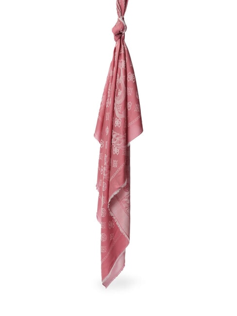 GUESS JACQUARD  Sciarpa dark rose logo - Sciarpe
