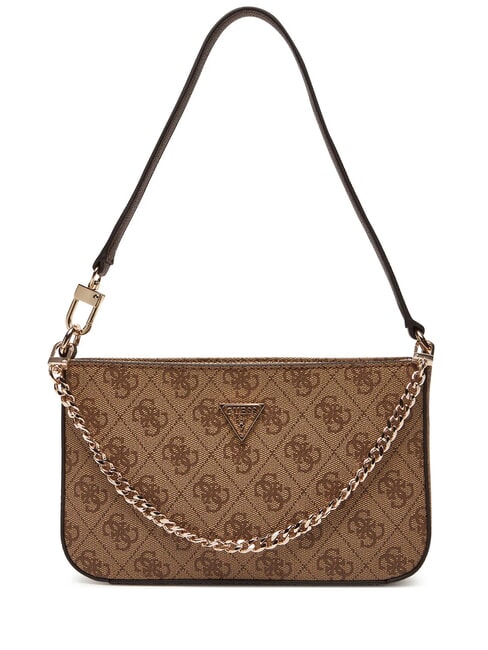 GUESS NOELLE 2 Chain Mini Bag a spalla latte logo/brown - Borse Donna