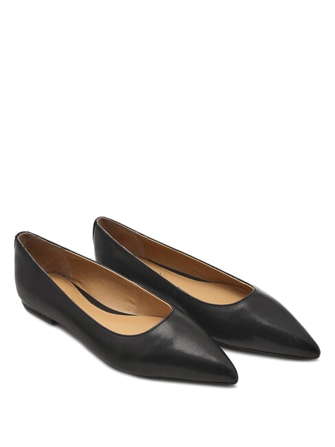 RALPH LAUREN LONDYN  Ballerine in pelle NERO - Scarpe Donna