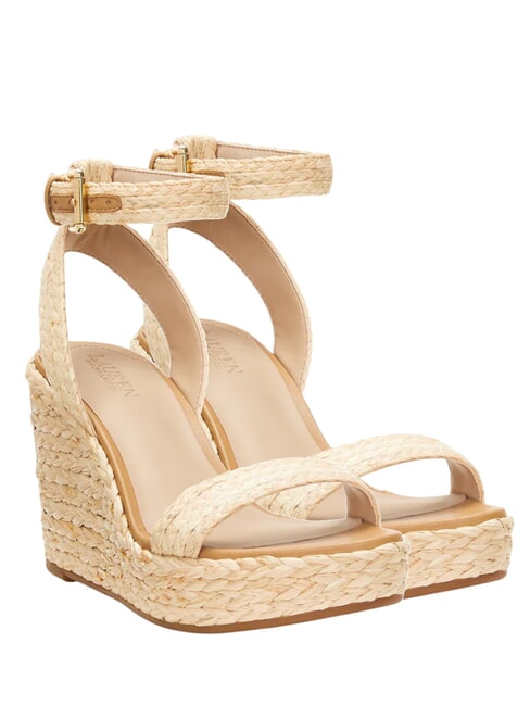 RALPH LAUREN HILARIE IV  Sandali Espadrillas alti natural - Scarpe Donna