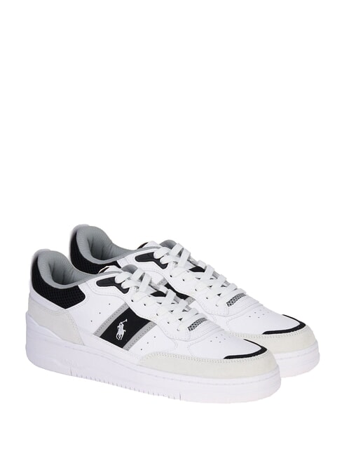 RALPH LAUREN MASTERS SPORT Sneakers alte white/black/grey - Scarpe Uomo