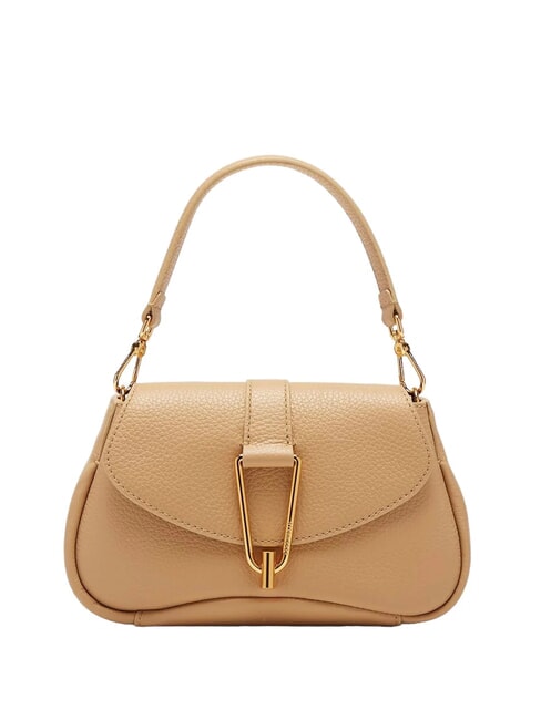 COCCINELLE HIMMA Borsa mini pelle martellata fresh beige - Borse Donna