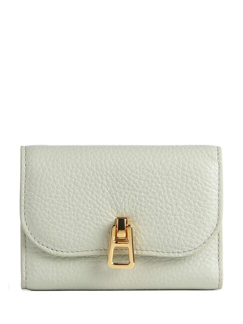 COCCINELLE MAGIE magie portafoglio pelle martellata Leather wallet celadon green - Portafogli Donna