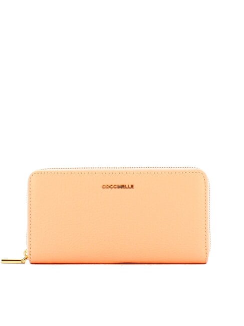 COCCINELLE METALLIC SOFT Portafoglio in pelle martellata sunrise - Portafogli Donna