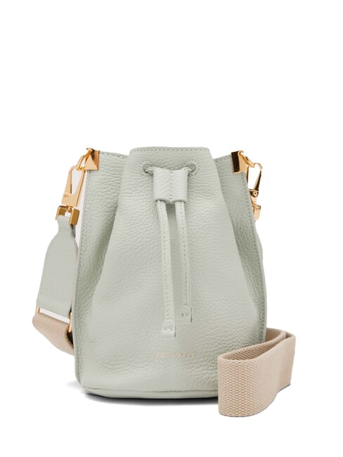 COCCINELLE HYLE Mini Secchiello a tracolla, in pelle celadon green - Borse Donna