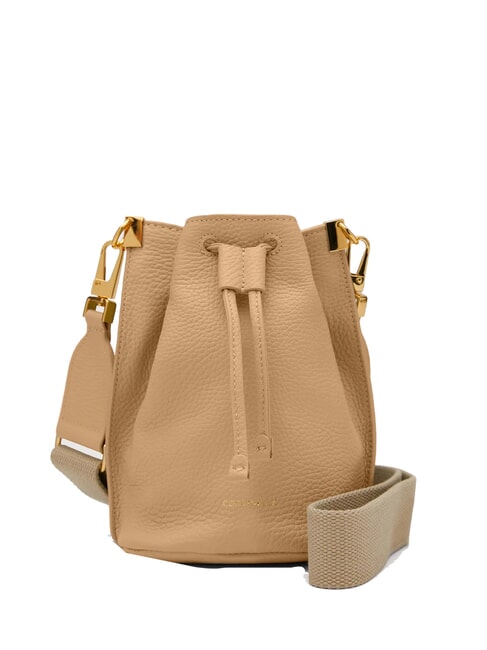 COCCINELLE HYLE Mini Secchiello a tracolla, in pelle fresh beige - Borse Donna