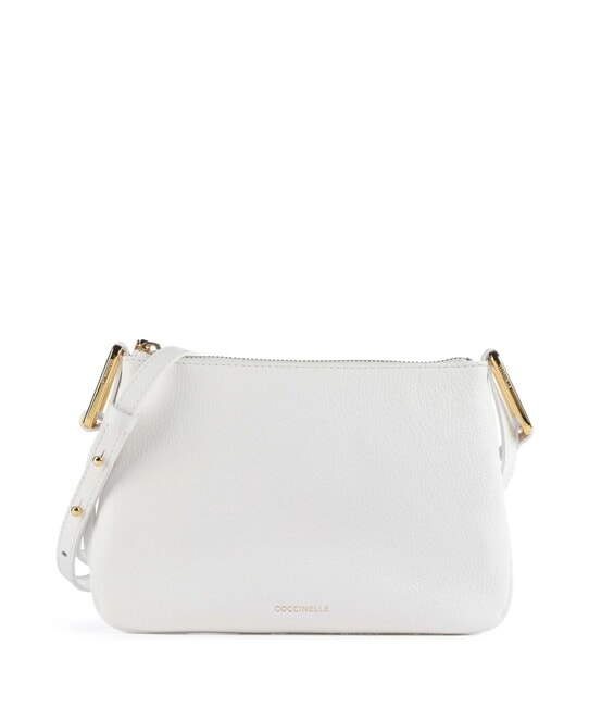 COCCINELLE MAGIE Borsa piccola a tracolla in pelle brillant white - Borse Donna