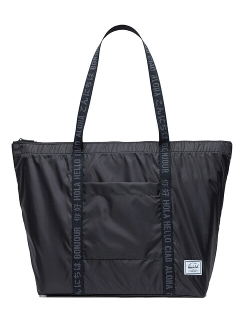 HERSCHEL PORTALAND  Borsa shopper pieghevole NERO - Borse Donna