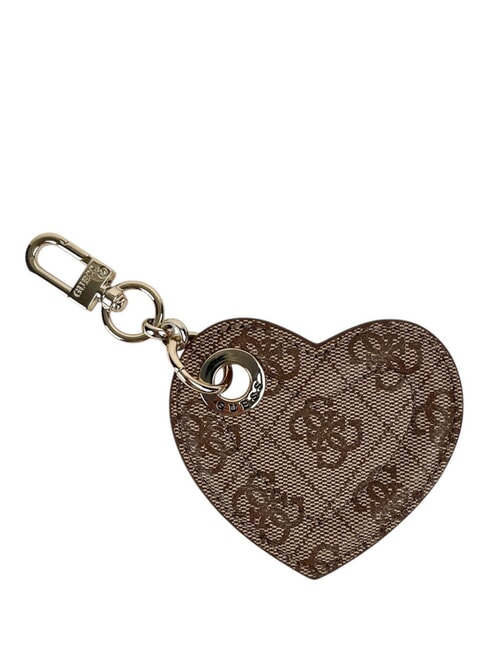 GUESS HEART 4G Portachiavi LATTE LOGO - Portachiavi