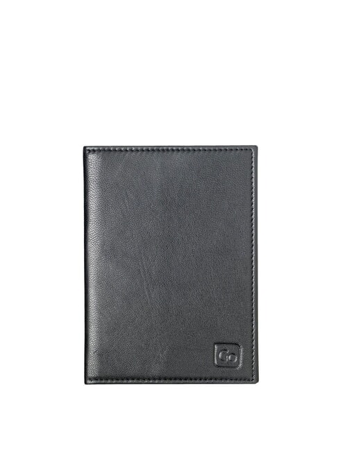 GO TRAVEL GO  Porta Passaporto in pelle nero - Accessori Viaggio
