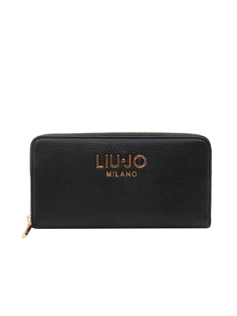 LIUJO CALIWEN Portafoglio grande zip around NERO - Portafogli Donna