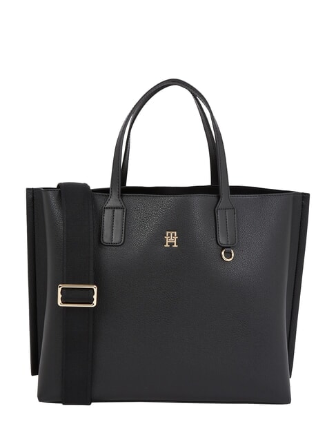 TOMMY HILFIGER TH DISTINCT Borsa a mano, con tracolla removibile black - Borse Donna