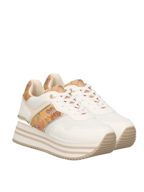 ALVIERO MARTINI PRIMA CLASSE GEO JR Sneakers platform Bianco/Geo Beige - Scarpe Donna
