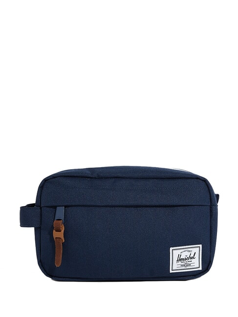 HERSCHEL CHAPTER Beauty case navy tan - Beauty Case