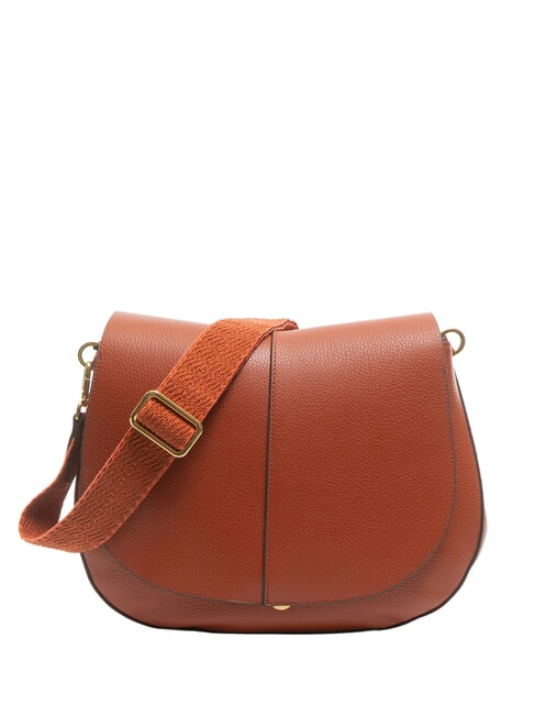 GIANNI CHIARINI HELENA ROUND Borsa piccola in pelle a tracolla brick red - Borse Donna