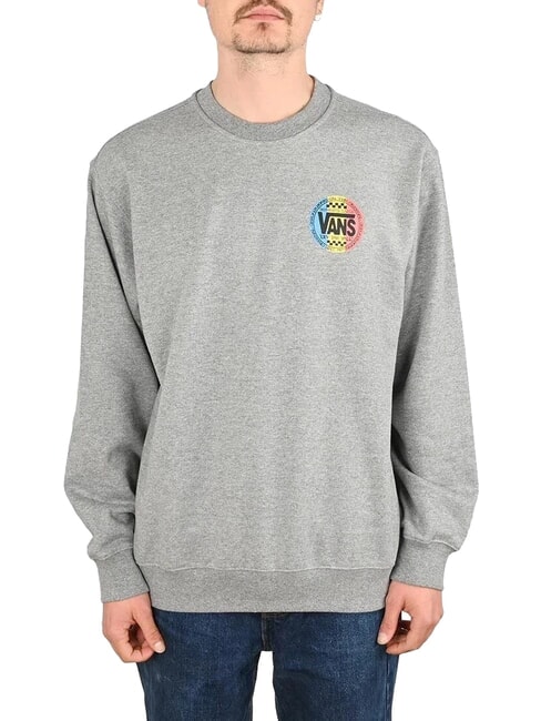 VANS RETRO CO Felpa girocollo con stampe skate cement heather - Felpe Uomo