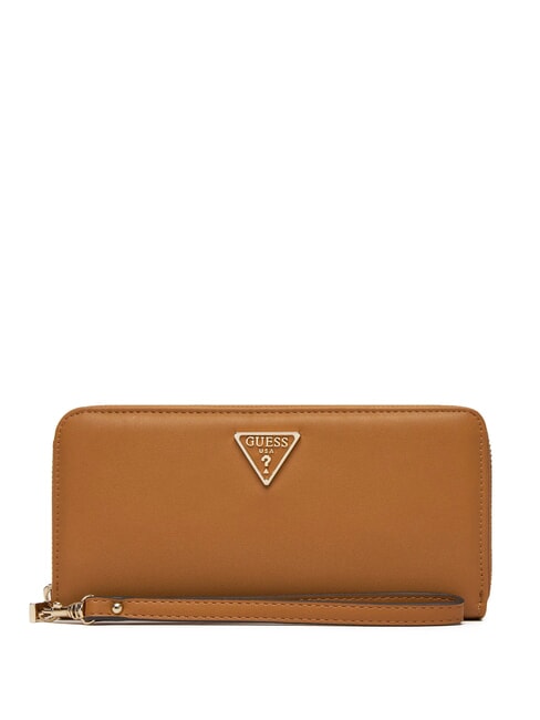 GUESS TALENT Portafoglio zip around caramel - Portafogli Donna