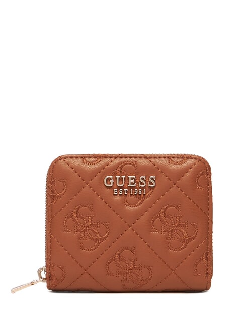 GUESS ADELASIA Portafoglio small caramel - Portafogli Donna