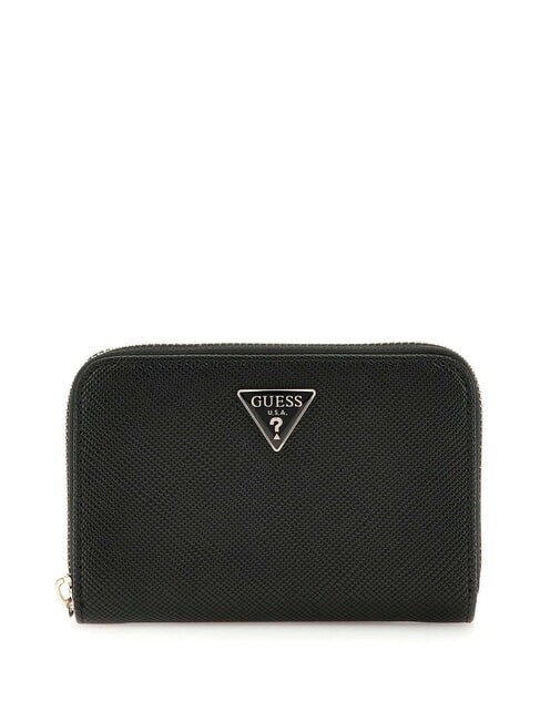 GUESS ROSALBA Portafoglio zip around NERO - Portafogli Donna