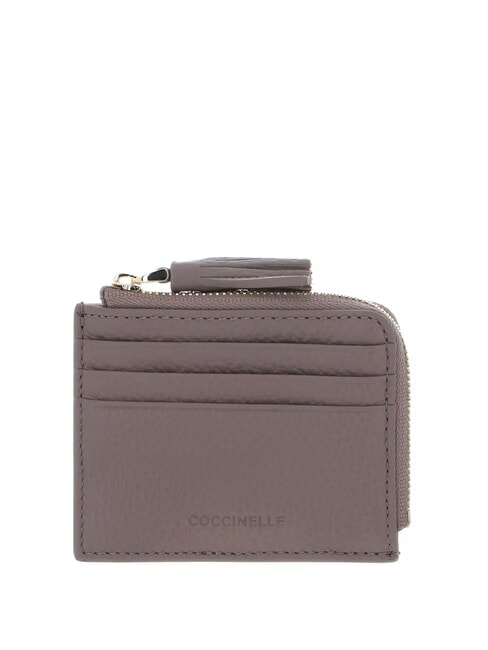 COCCINELLE TASSEL Porta tessere compatto warm taupe - Portafogli Donna