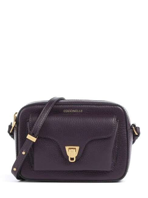 COCCINELLE BEAT SOFT Borsa tracolla pelle martellata prune - Borse Donna