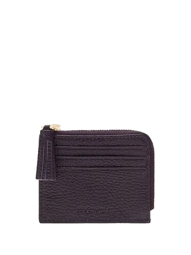 COCCINELLE TASSEL Porta tessere compatto prune - Portafogli Donna