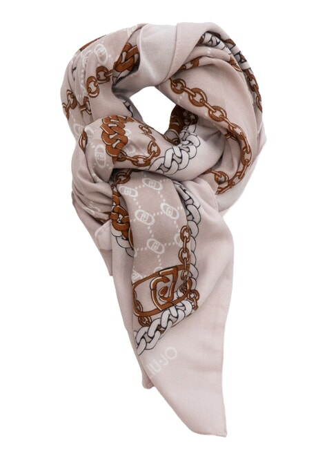 LIUJO CHAIN Foulard con stampa all over naturale - Sciarpe
