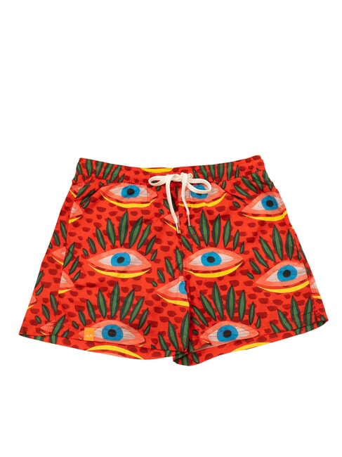 SUN68 TRIBALE Costume uomo da mare rosso fuoco/blue - Costumi da bagno Uomo