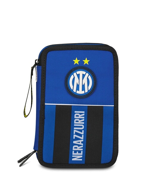 INTER INSIEME PER LA VITTORIA Astuccio a 3 zip con kit scuola blu elettrico - Astucci e Accessori