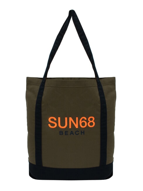 SUN68 CABARDINE Borsa mare in canvas militare scuro - Borse Donna