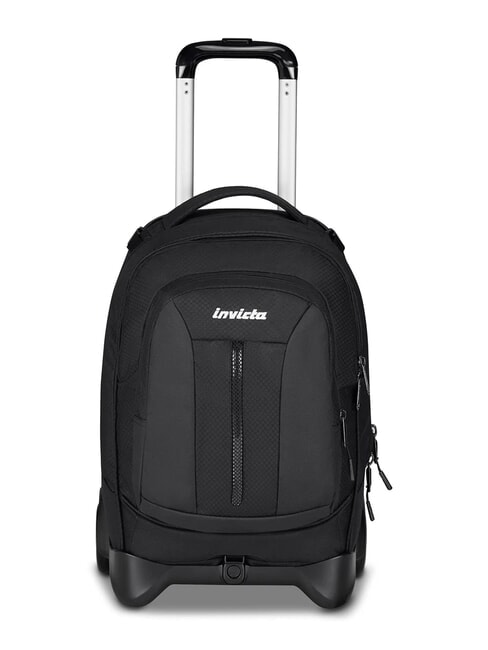 INVICTA PLUS GRS LED Zaino trolley porta pc 14" jet black - Zaini con carrello