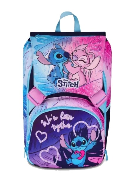 LILO & STITCH CUTE AND FLUFFY Zaino espandibile blue marine - Zaini Scuola & Tempo Libero