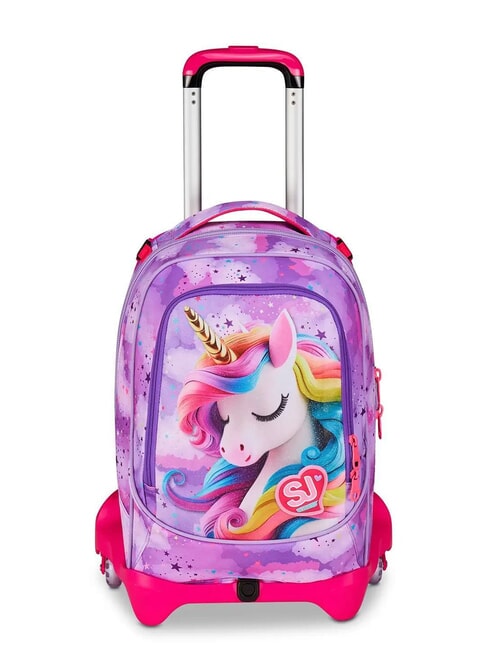 SJGANG FABLE JOURNEY Zaino trolley sganciabile 3 ruote violet - Zaini con carrello