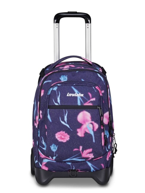INVICTA FANTASY Zaino trolley sganciabile 2 ruote tender flowers - Zaini con carrello