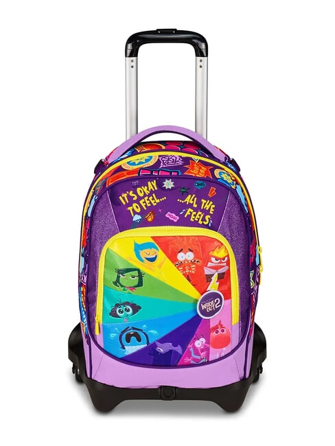 INSIDE OUT 2 UNIVERSAL MOOD Zaino trolley sganciabile 3 ruote lilac chiffon - Zaini con carrello