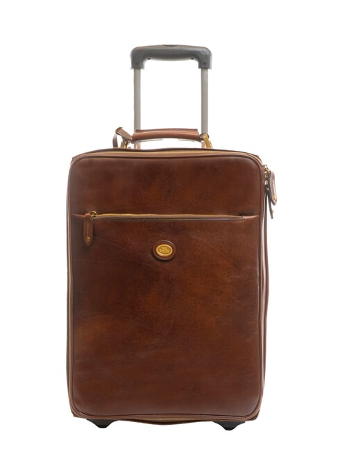 THE BRIDGE STOVIA Trolley bagaglio a mano in pelle MARRONE - Bagagli a mano