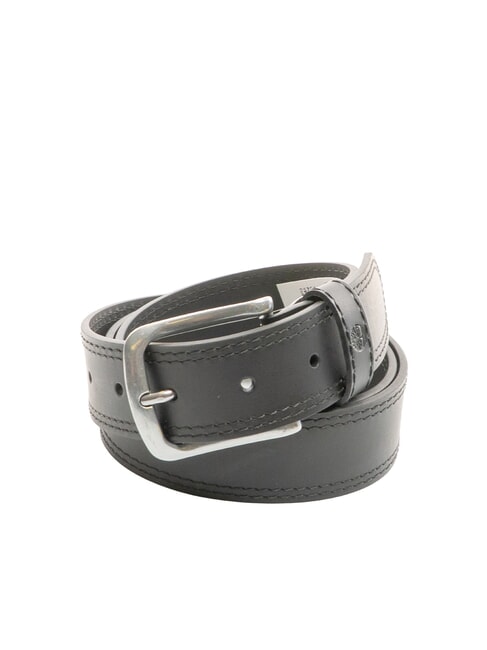 TIMBERLAND CASUAL Cintura in pelle a doppia impuntura black - Cinture