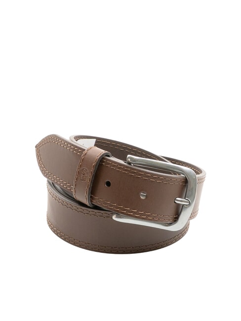TIMBERLAND CASUAL Cintura in pelle a doppia impuntura cocoa - Cinture