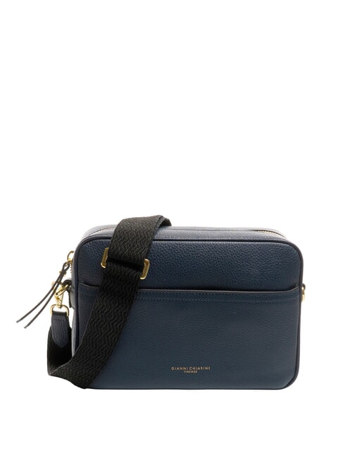 GIANNI CHIARINI NINA Borsa camera case in pelle con tracolla in tessuto BLU NAVY - Borse Donna