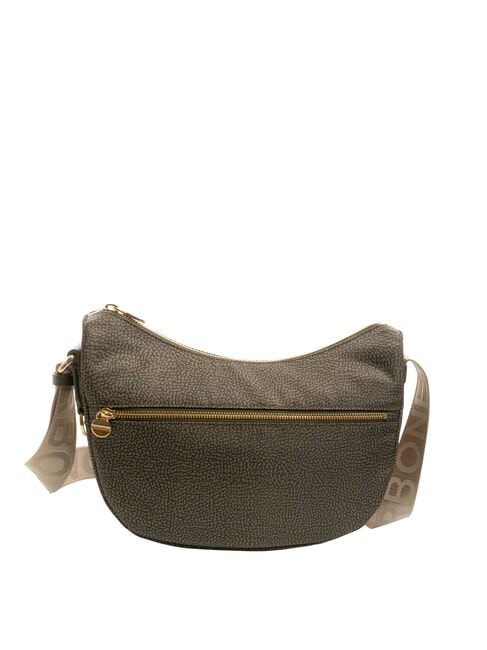 BORBONESE LUNA BAG SMALL ECO LINE Sacca con tracolla alloro - Borse Donna