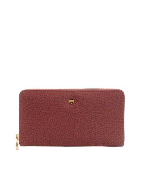 BORBONESE CLASSICA Portafoglio grande zip around merlot - Portafogli Donna