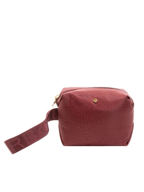 BORBONESE CLASSICA Beauty con maniglia merlot - Bustine & Necessaire