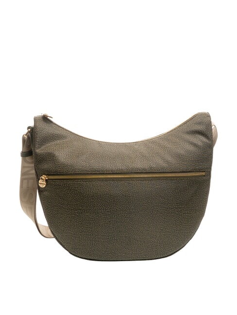 BORBONESE LUNA BAG MEDIUM Sacca a tracolla alloro - Borse Donna